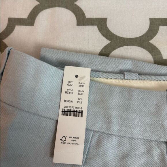 J.Crew Petite Carolina flare pant in stretch linen blend NWT Size P12 - Picture 6 of 6